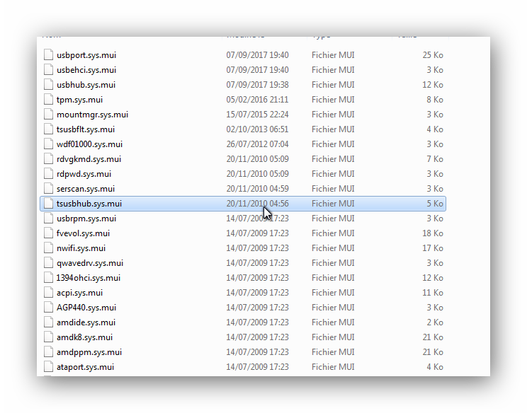 windows/system32/drivers/fr_FR/ 3 fichiers à la même date